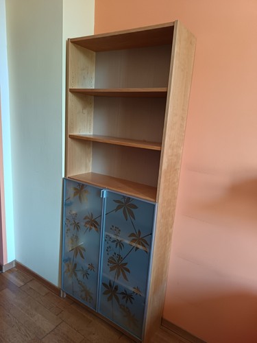 Credenza legno con scaffali - credenza, in