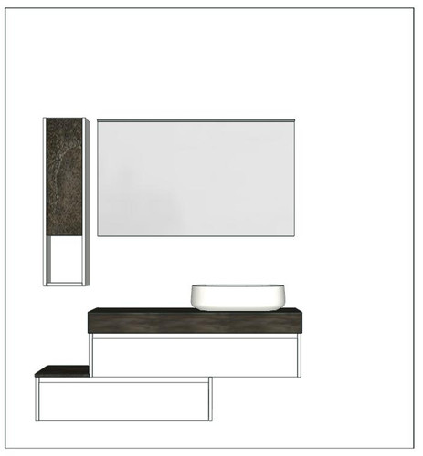 Mobile bagno cassettoni - mobile, +